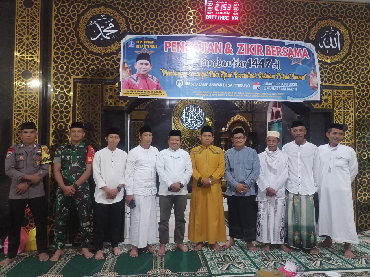 SAMBUT TAHUN BARU 1447 H, MASYARAKAT ITTERUNG ADAKAN PENGAJIAN DAN ZIKIR BERSAMA